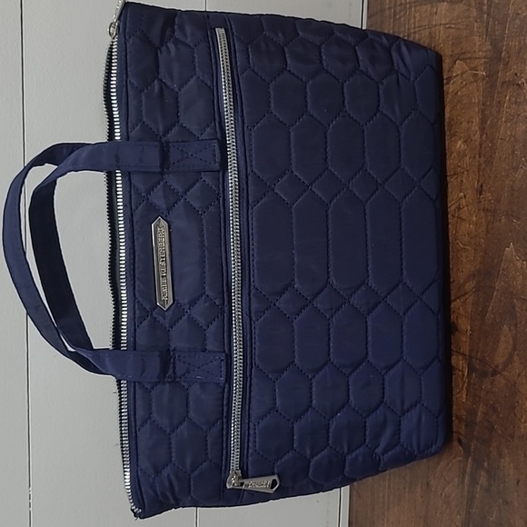 EUC Aimee Kestenberg Mara Blue Quilted Small Satchel Women's Purse - Picture 1 of 8